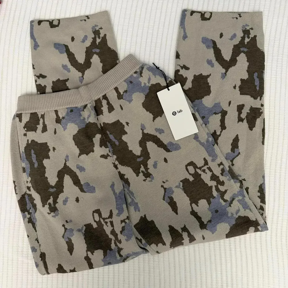 NWT LULULEMON LAB *Rare Merino Wool Knit High Rise Slouch Pant in Multi Size M - Picture 4 of 9